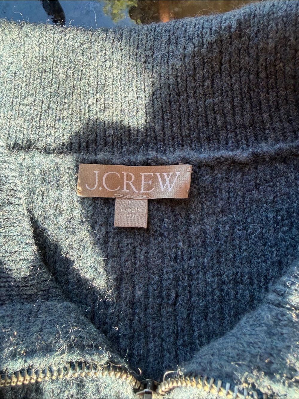 J. Crew Women’s Half Zip Stretchy Merino Wool and Alpaca Blend Sweater. EUC. SZM - Picture 4 of 8